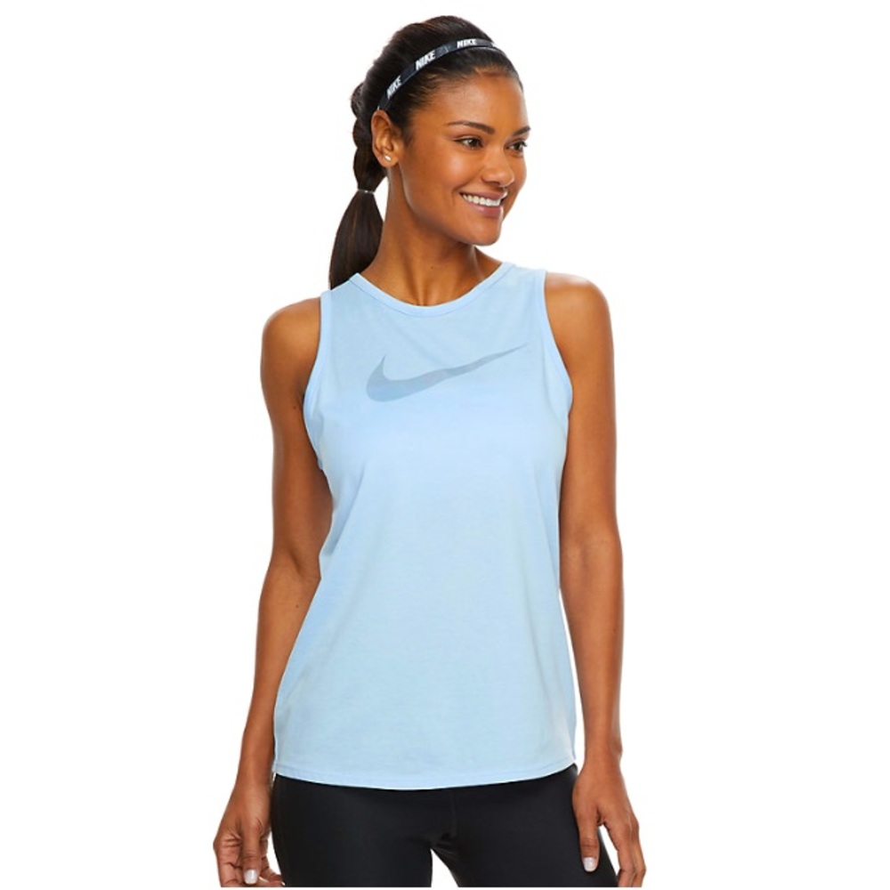 Nike Dry Training Swoosh Graphic Logo Muscle Tank Top Women’s